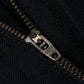 Double Knee Carpenter Double Black 14 Oz Selvedge Denim For Men (True Straight)