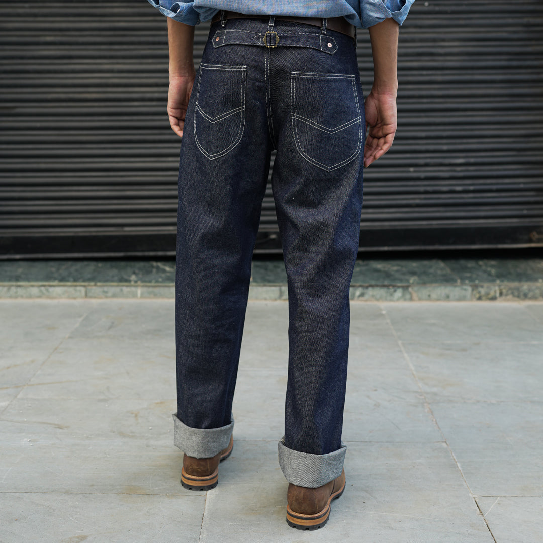 1930 Enginereeing Pants Raw Denim Old Iron Blue