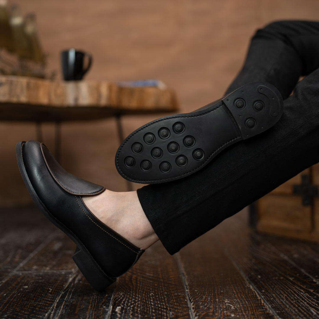 Belgian Loafers (Raven Black) Goodyear Welted