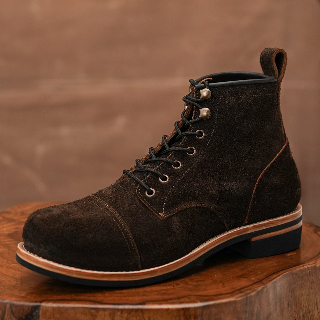 Grizzly Brown Full Grain  Water Buffalo Roughout (Leather Option)