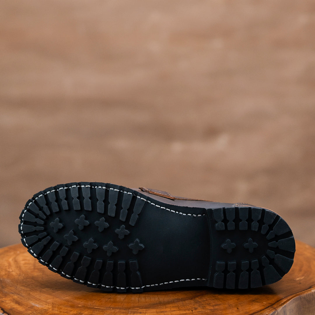 アンティーク雑貨セット /フランスアメリカソーイング資生堂レザーシューズ Oslo Penny Loafers (Vintage Brown) Goodyear Welted – Craft