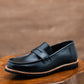 Oslo Penny Loafers (Raven Black) Goodyear Welted