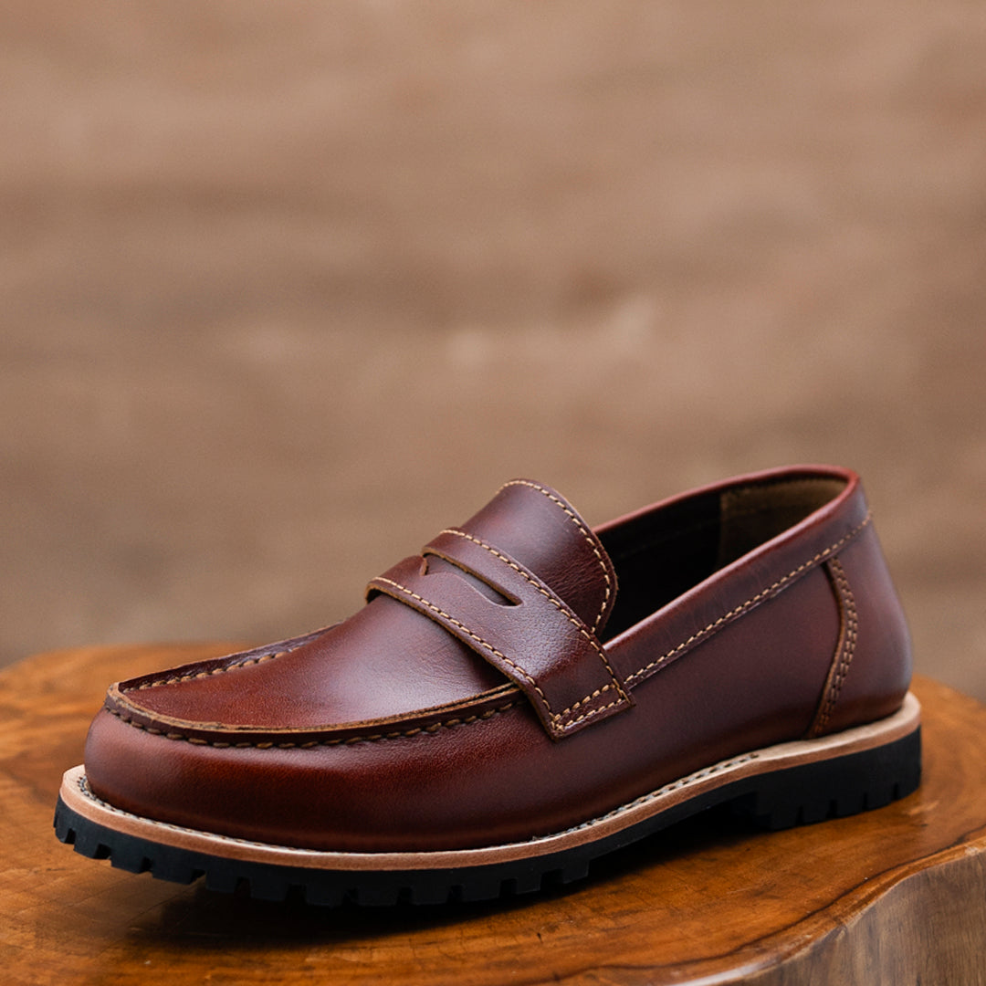 Oslo Penny Loafers (Saddle Tan) Goodyear Welted