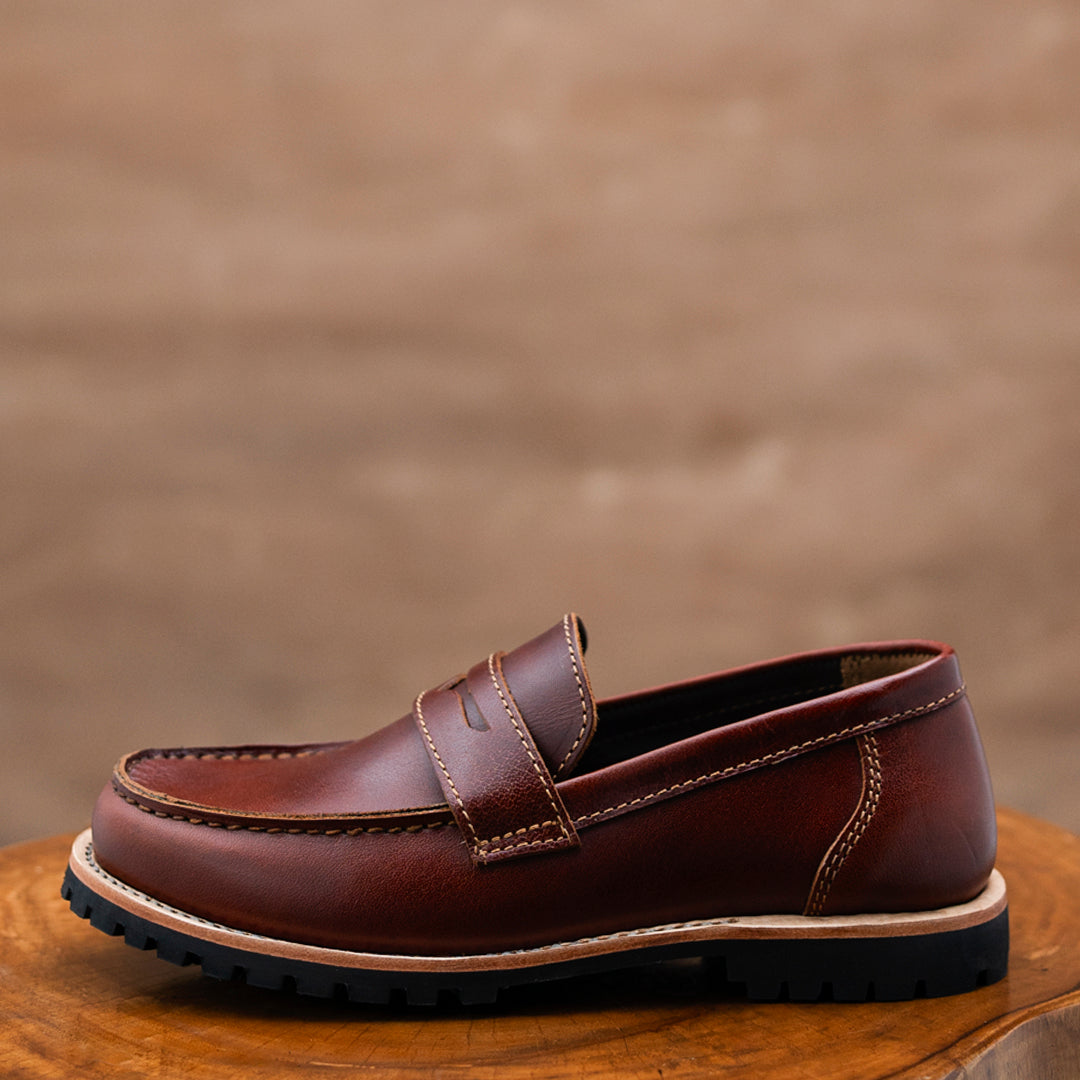 Oslo Penny Loafers (Saddle Tan) Goodyear Welted