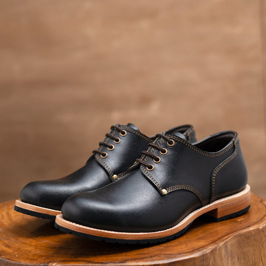 Service Shoe (Raven Black) Goodyear Welted