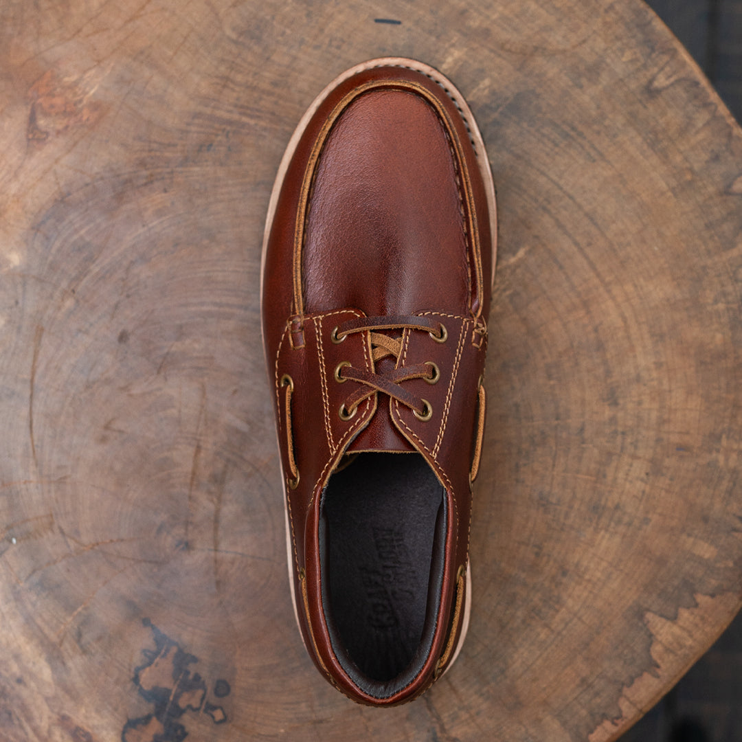 Voyager Boat Shoes (Saddle Tan) Goodyear Welted