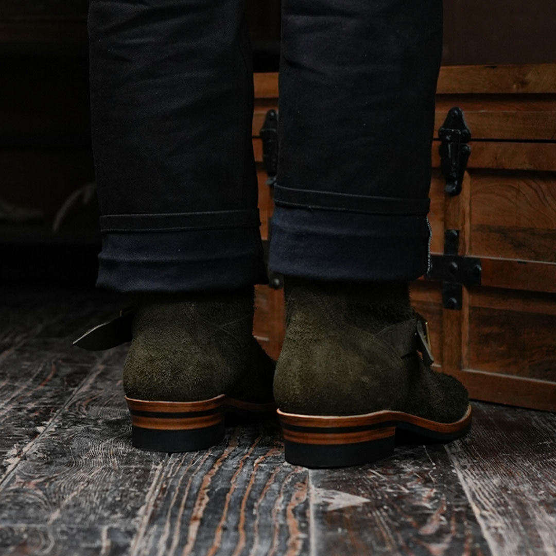 The Foundry Engineer Boots (Grizzly Green) Goodyear Welted