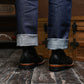The Brandon Cap Toe Boots (Raven Black) (Munson Last - Goodyear Welted)