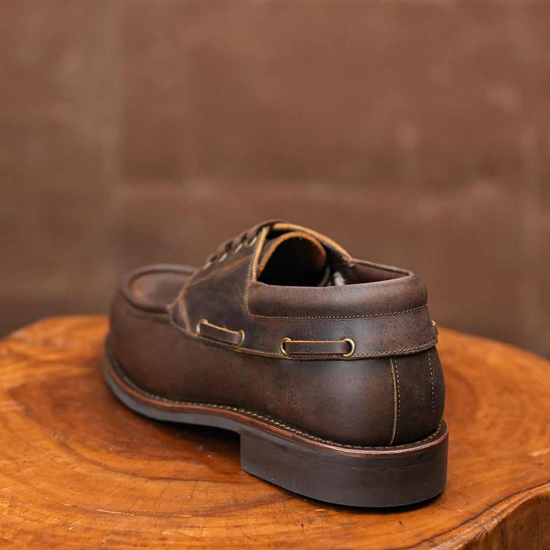 TEST Voyager Boat 2.0 Shoes (Vintage Brown) Goodyear Welted
