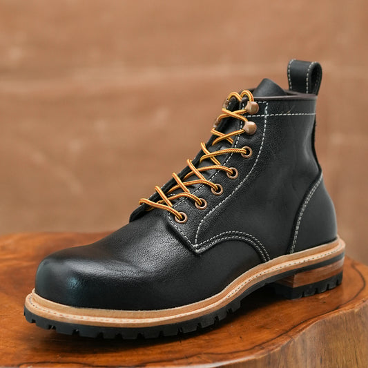 Task Boots 6" (Raven Black) Goodyear Welted