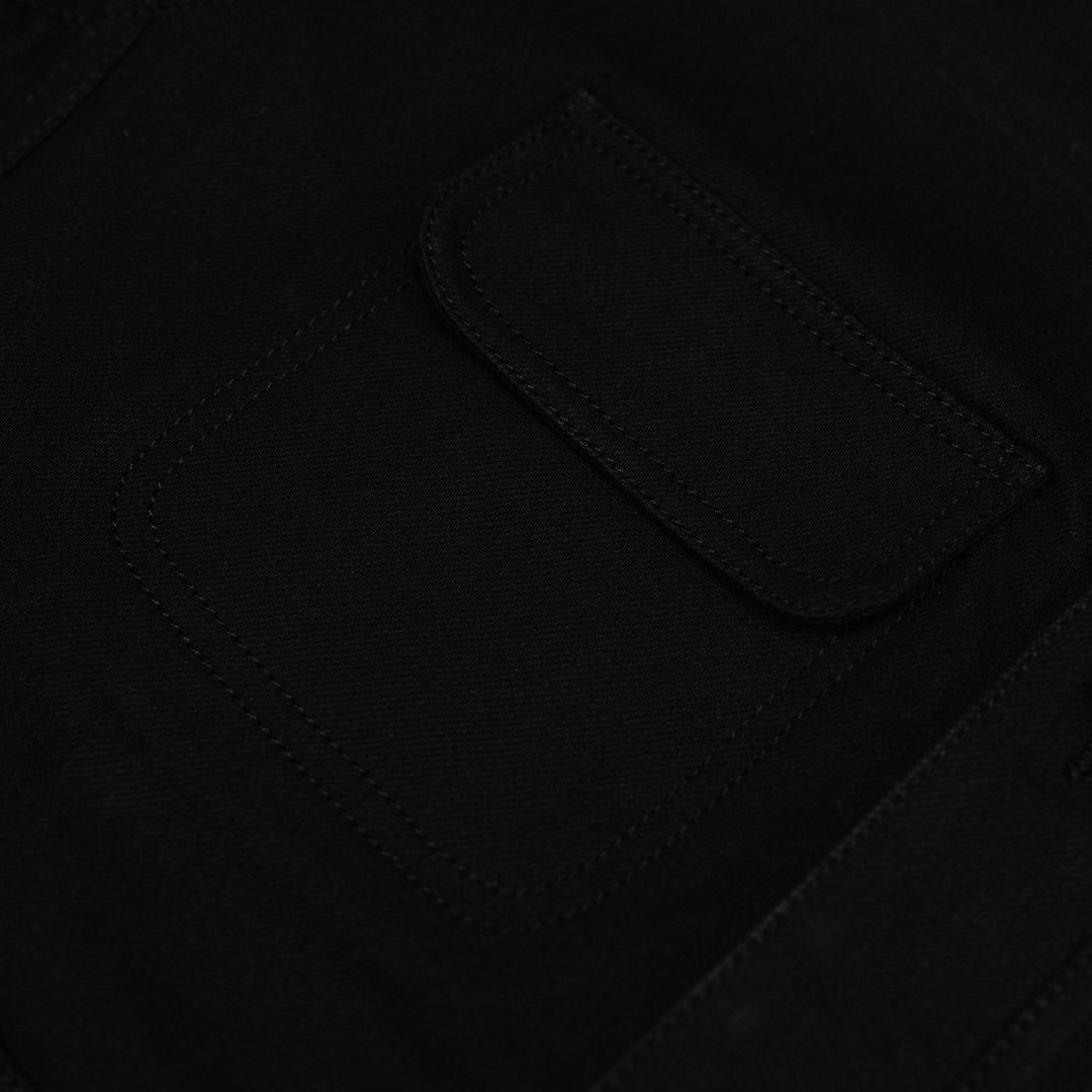 Chore Jacket Double Black 14 Oz Selvedge Denim