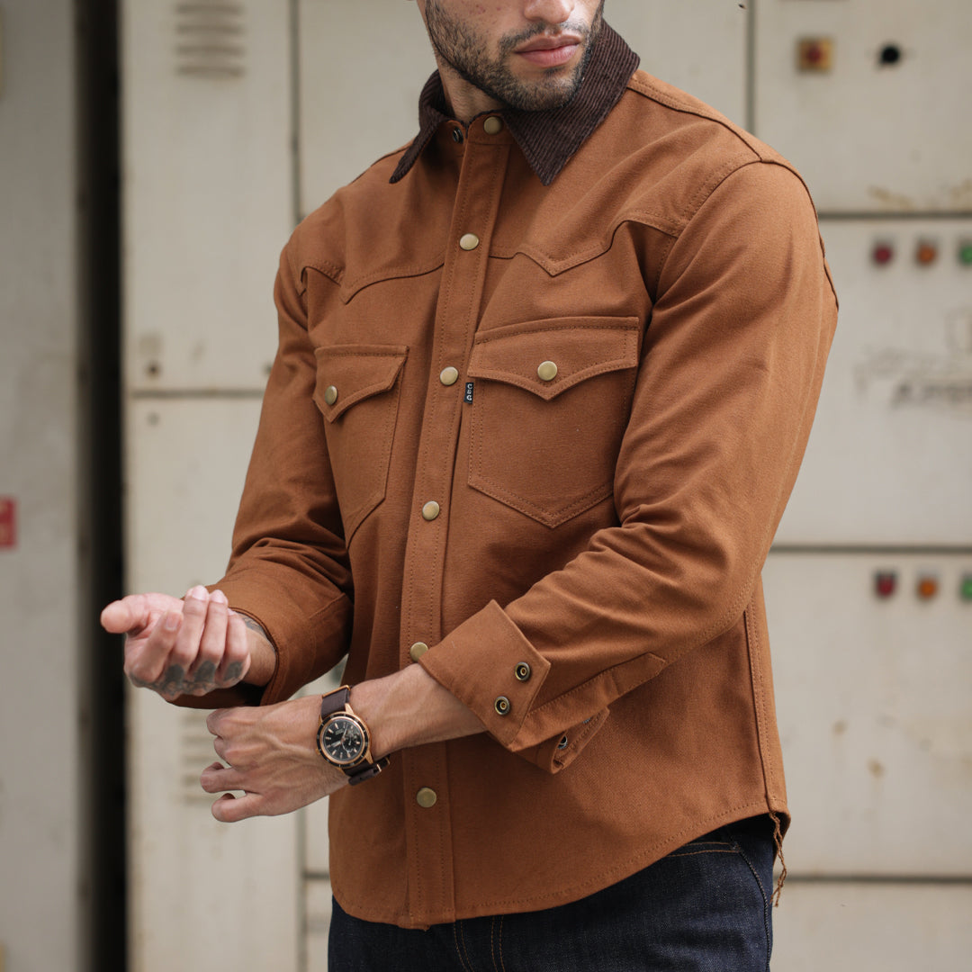 Western Over shirt Duck Canvas Fox Brown