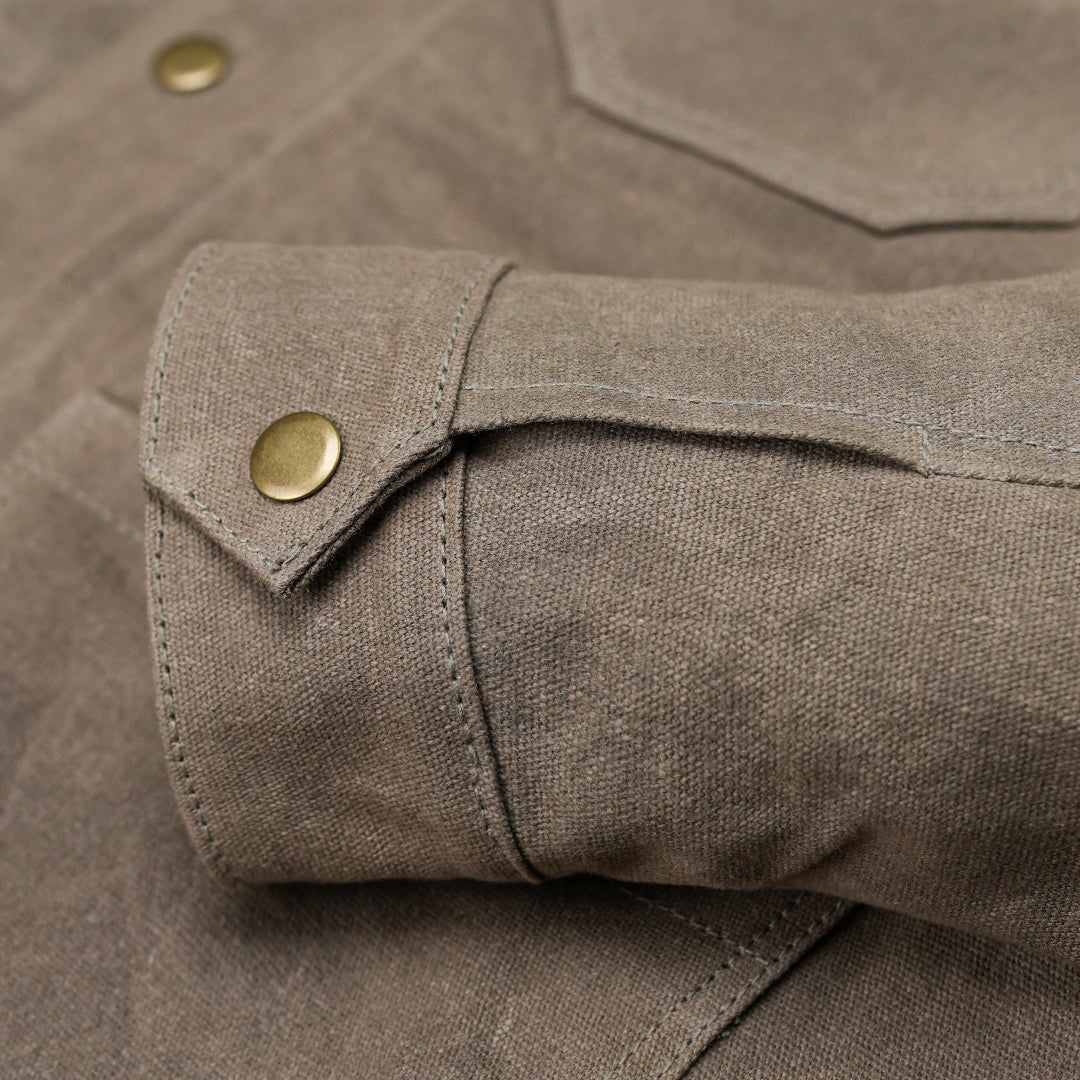 Cabin Jacket Field Tan 12 Oz Hard Waxed Canvas