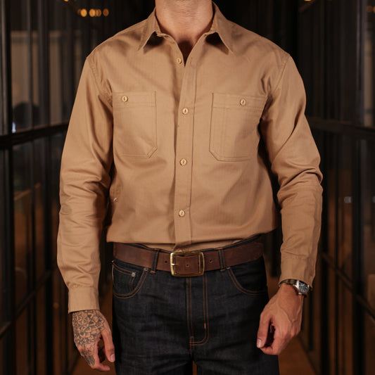 Heritage Work Shirt Full Sleeves HBT Khaki