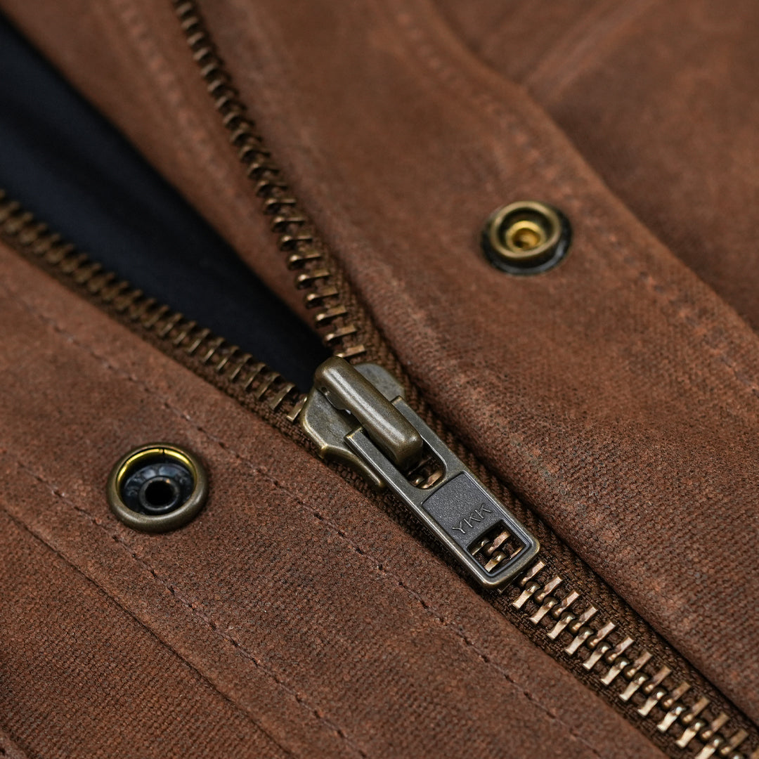 Cabin Jacket Bear Brown 12 Oz Hard Waxed Canvas