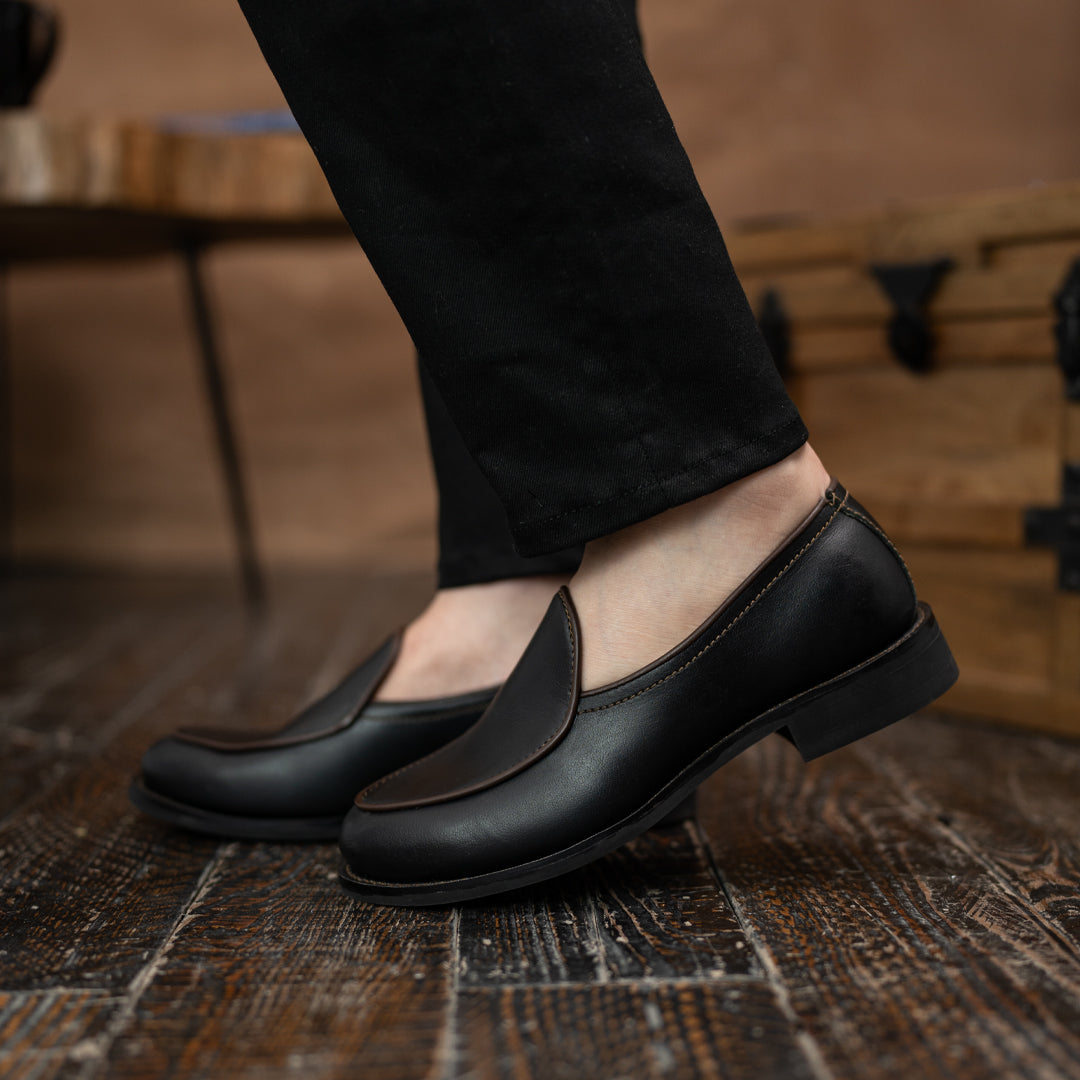 Belgian Loafers (Raven Black) Goodyear Welted