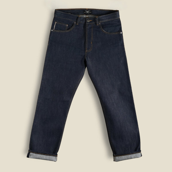 15 Oz Blue Blood Five Pocket 2.0 Selvedge Denim For Men ( True Straight)