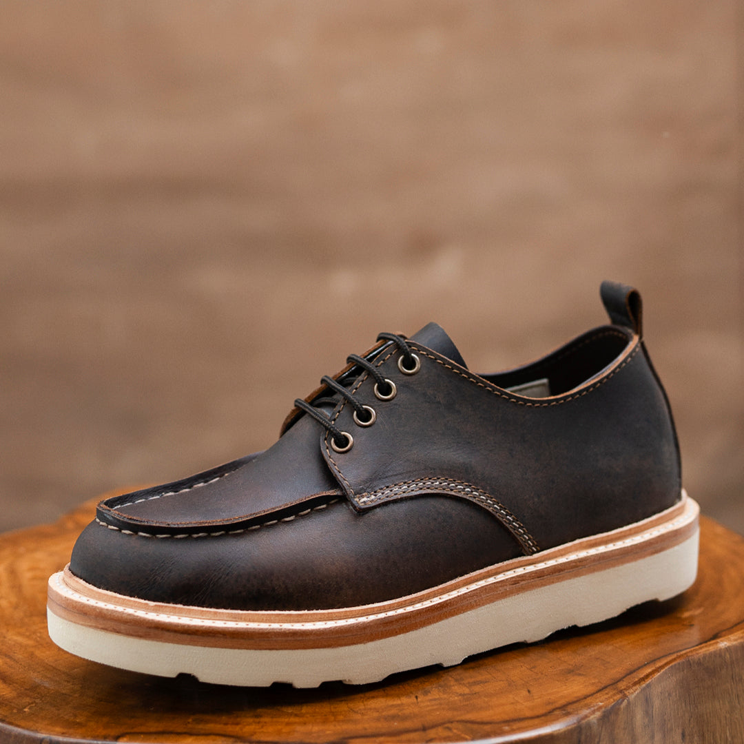 Moc-Toe Shoes (Vintage Brown) Goodyear Welted