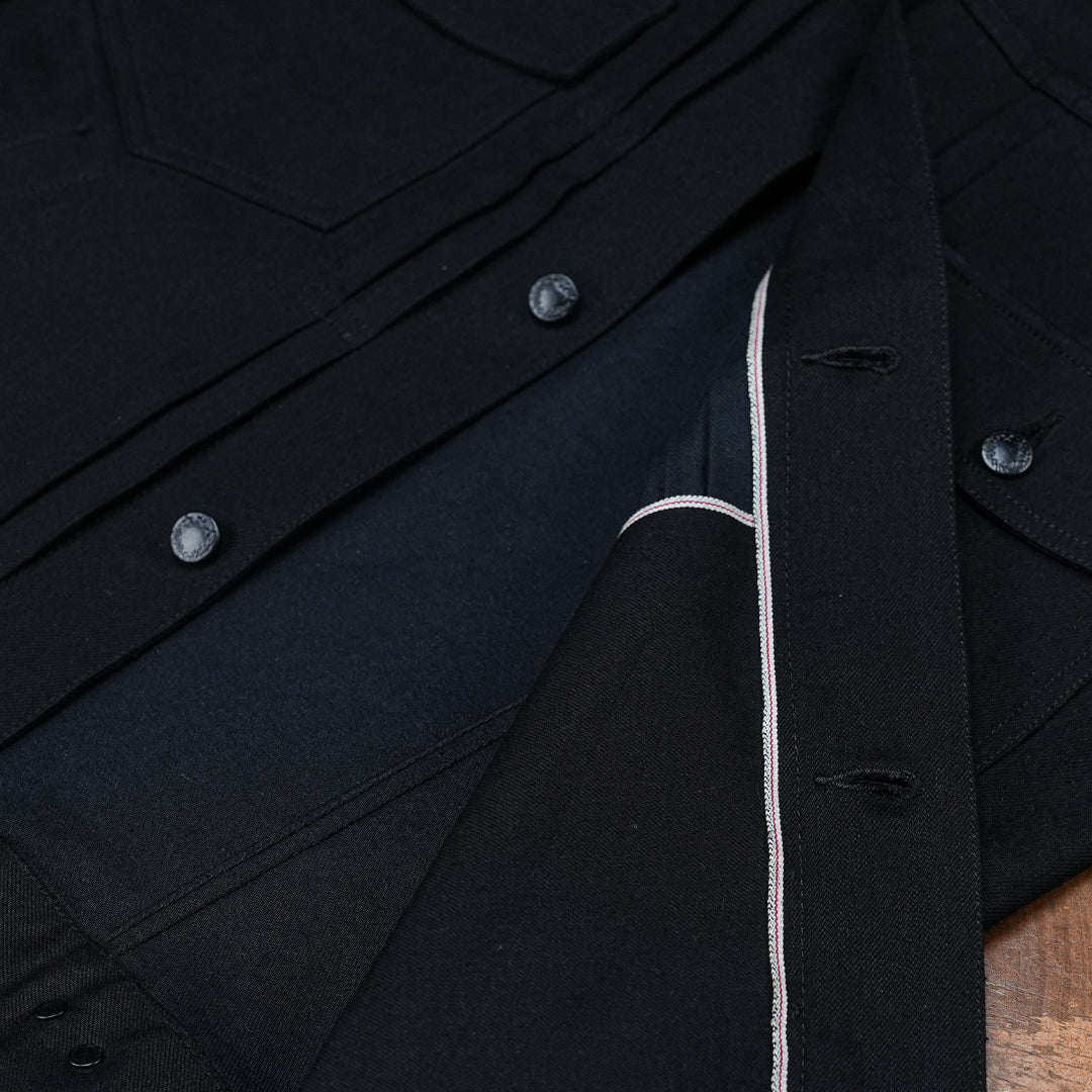 Trucker Type 2 Double Black 14 Oz Selvedge Denim