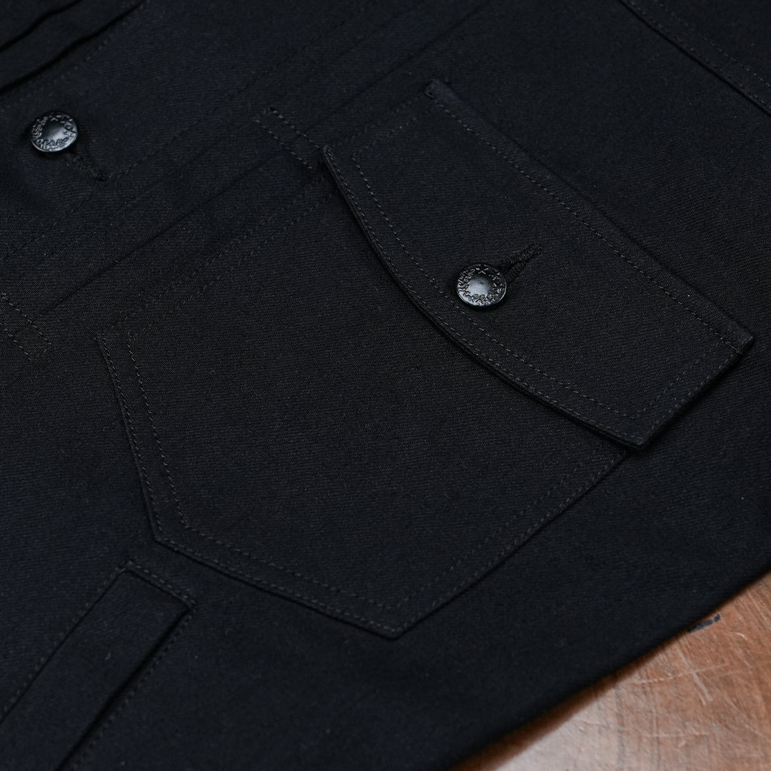 Trucker Type 2 Double Black 14 Oz Selvedge Denim