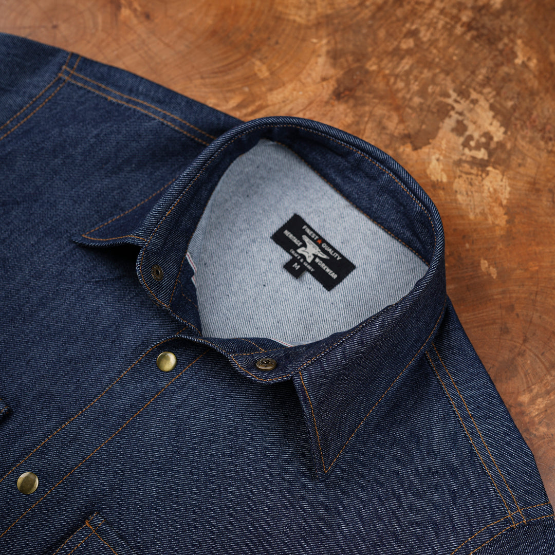 Selvedge Denim Overshirt 10 Oz (Indigo Blue)