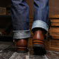 The Foundry Engineer Boots (Russet Waxed Roughout) Goodyear Welted