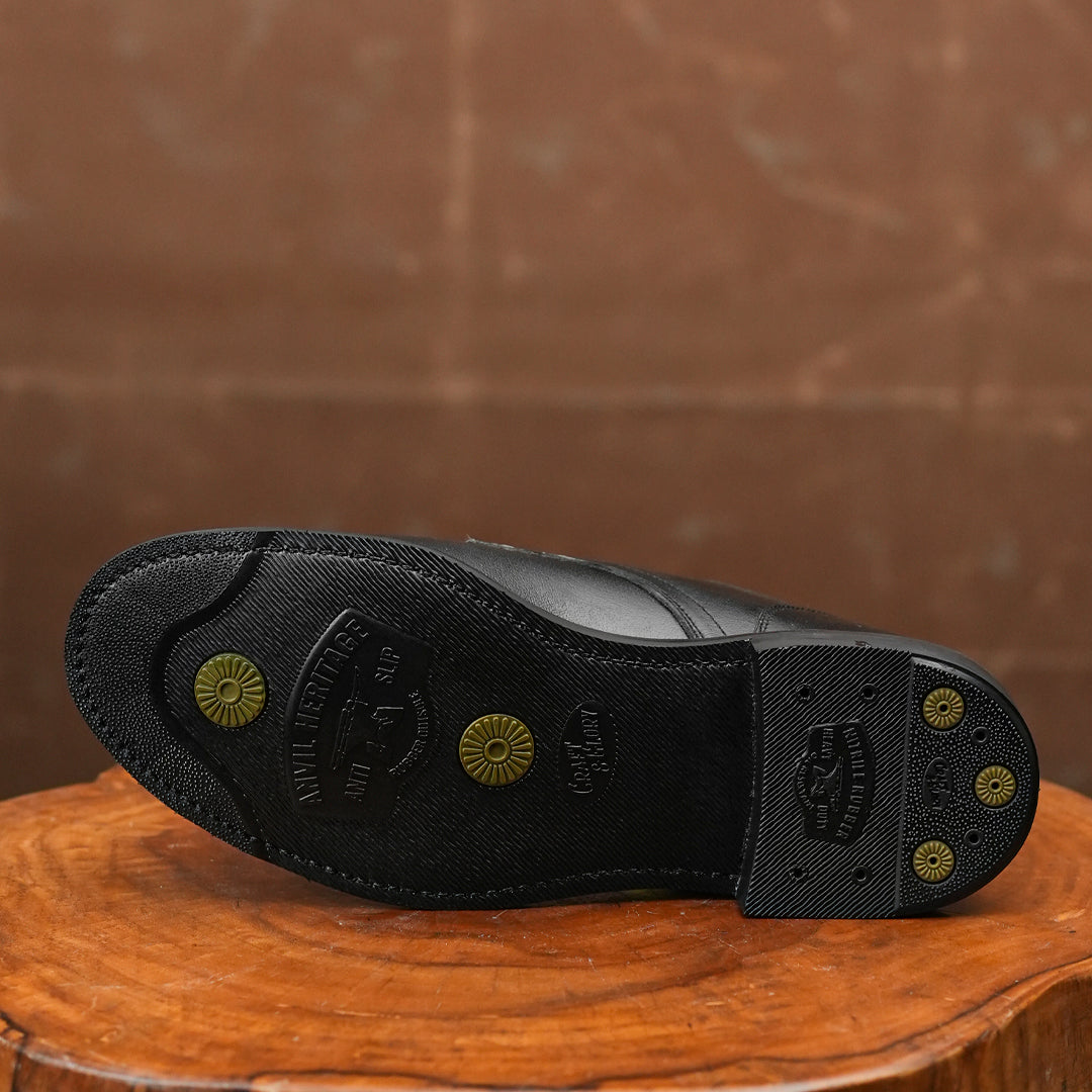 Craft Boondocker Shoes (Raven Black) Goodyear Welted