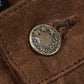 Five Pocket Bear Brown 12 Oz Hard Waxed Canvas Pants For Men (True Straight)