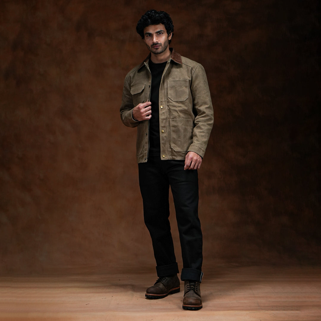 Cabin Jacket Field Tan 12 Oz Hard Waxed Canvas – Craft & Glory