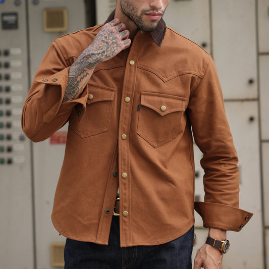 Western Over shirt Duck Canvas Fox Brown
