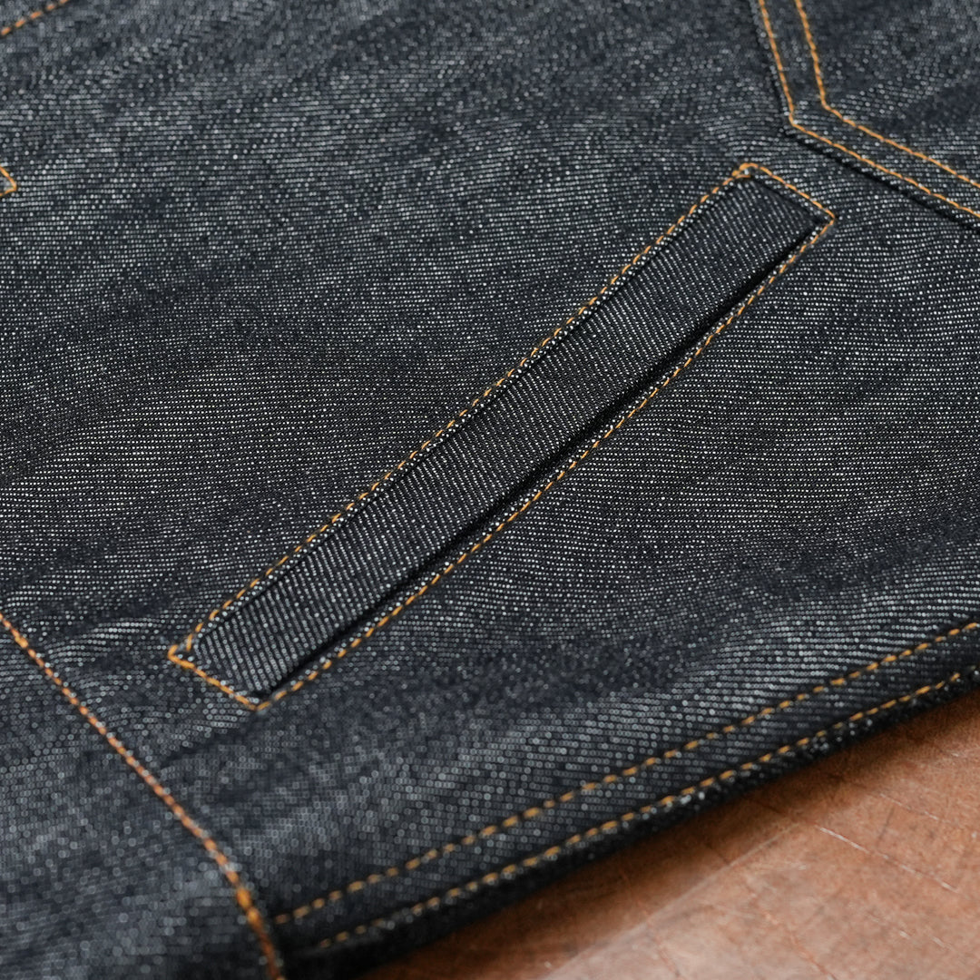 Trucker Type 2 Ghost Black 13 Oz Selvedge Denim