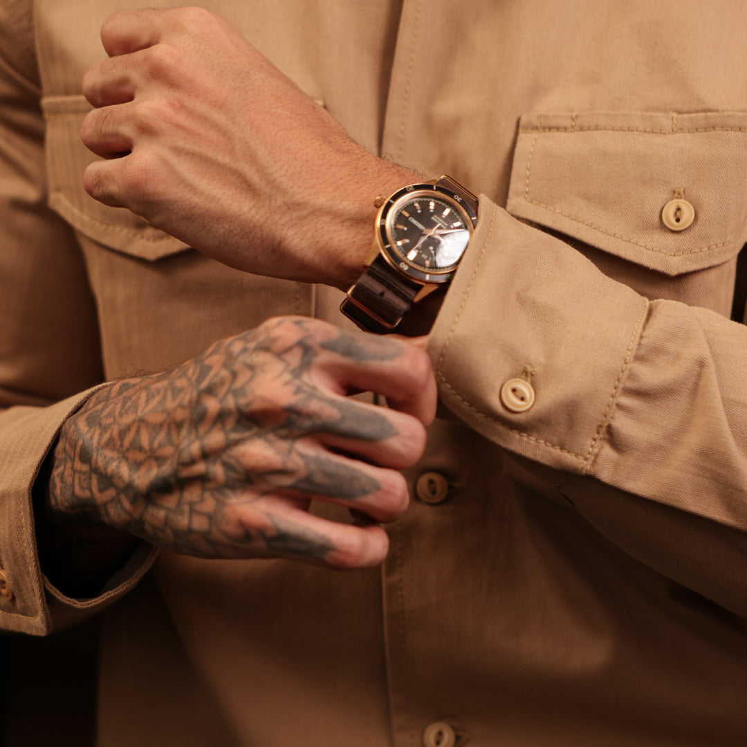 Fatigue Shirt Full Sleeves HBT Khaki