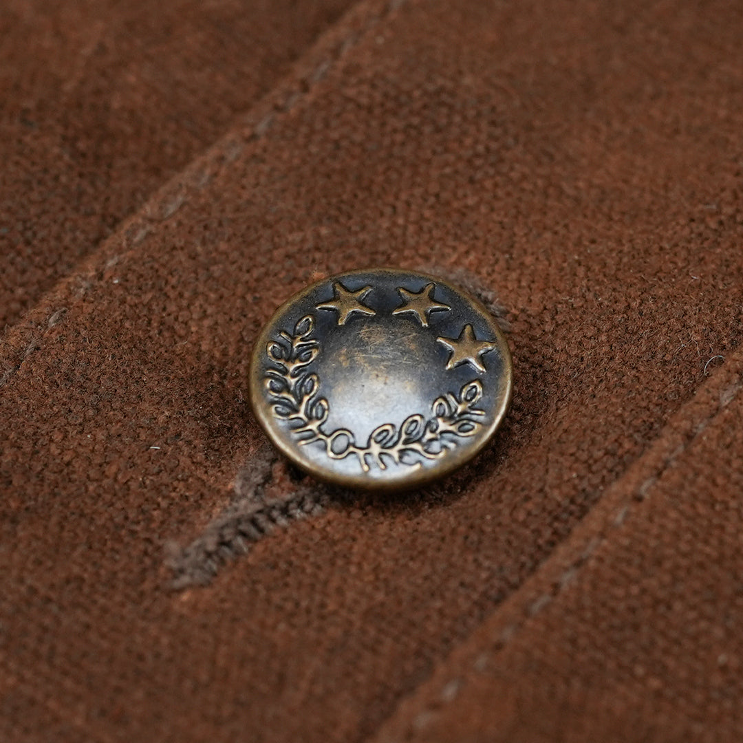 Chore Jacket Bear Brown 12 Oz Hard Waxed Canvas