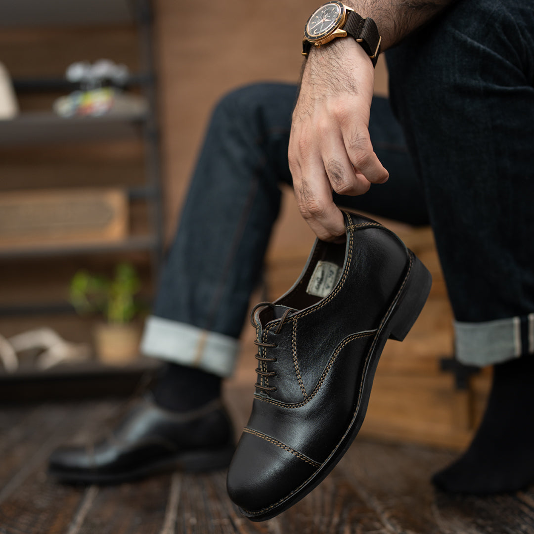 Duty Shoe (Raven Black) Goodyear Welted