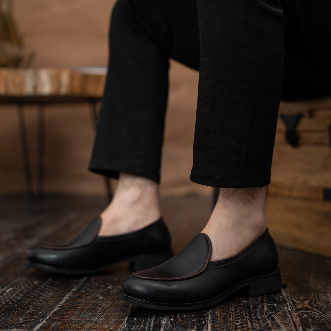 Belgian Loafers (Raven Black) Goodyear Welted