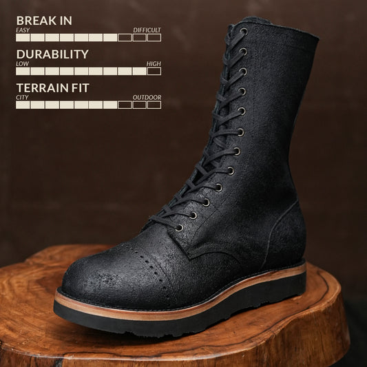 Hell Jumper Boots ( Black Oiled Roughout ) with EVA Sole