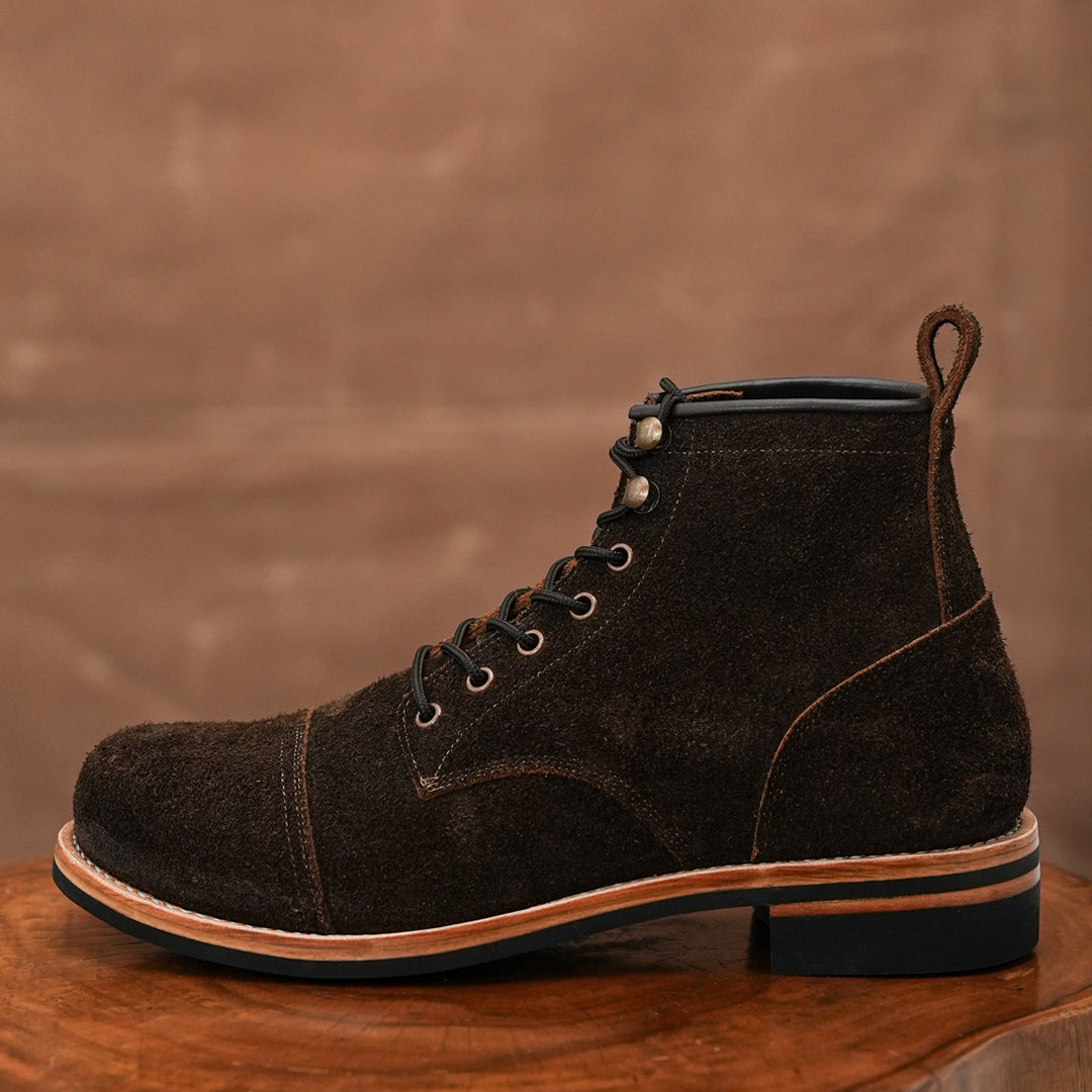 Grizzly Brown Full Grain  Water Buffalo Roughout (Leather Option)