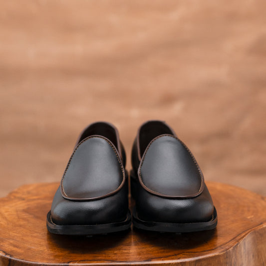 Belgian Loafers (Raven Black) Goodyear Welted