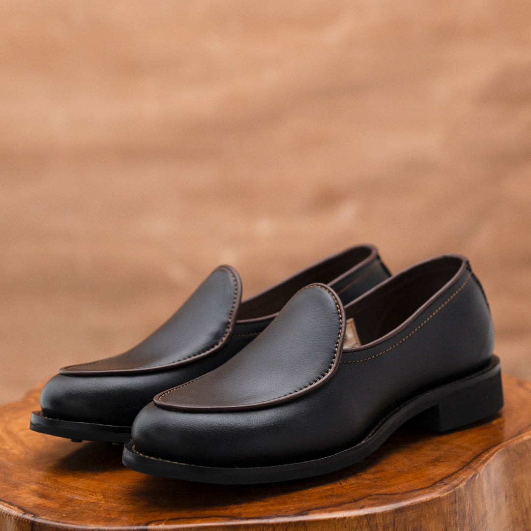 Belgian Loafers (Raven Black) Goodyear Welted