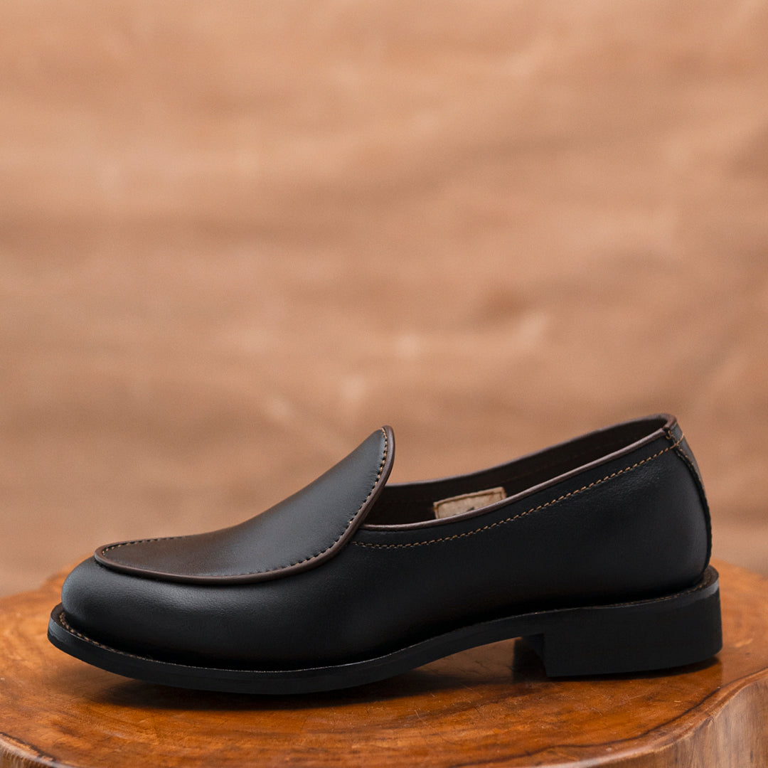 Belgian Loafers (Raven Black) Goodyear Welted