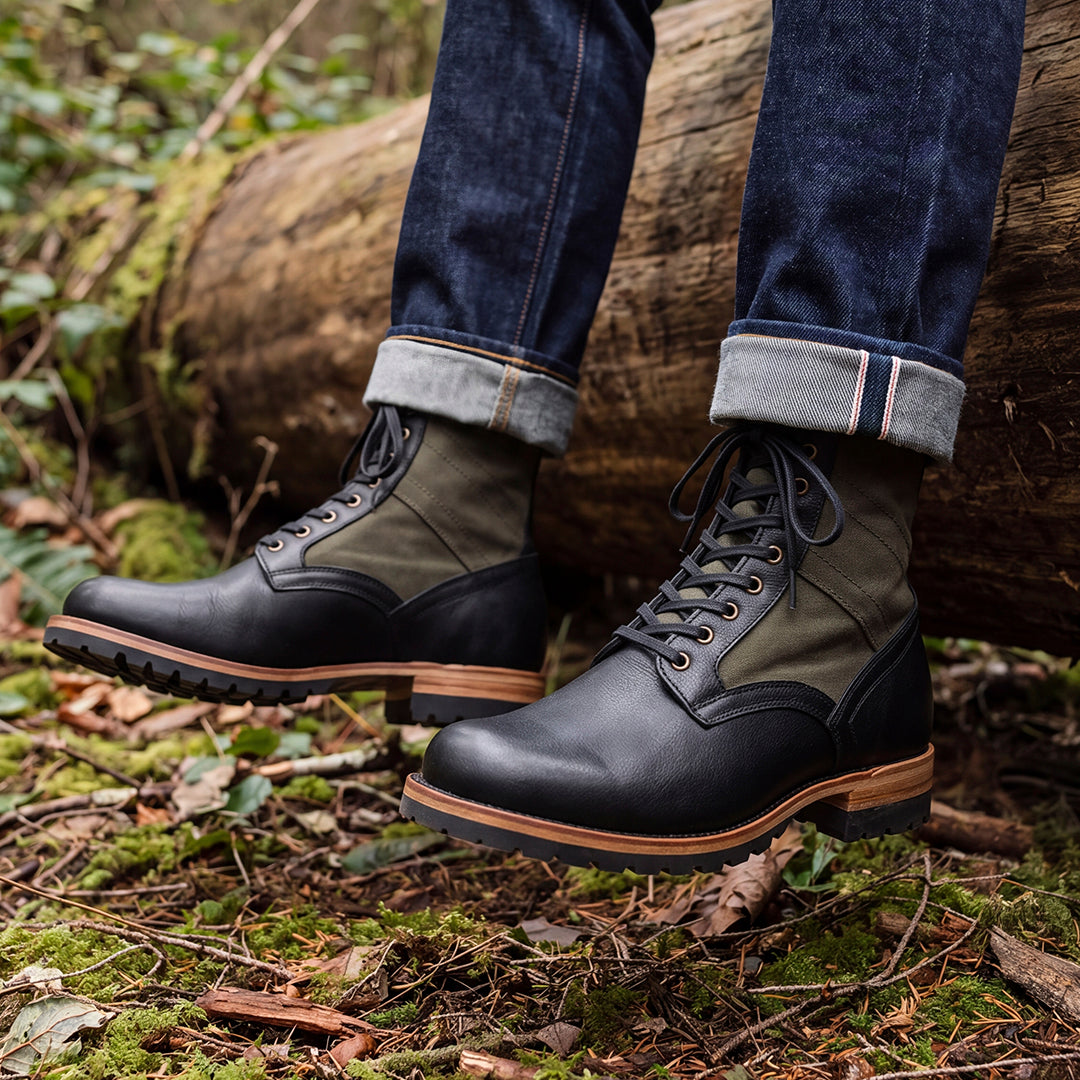 Jungle Pathfinder Boots 8" (Raven Black) Goodyear Welted