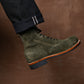 The Brandon Cap Toe Boots (Grizzly Green) (Munson Last - Goodyear Welted)