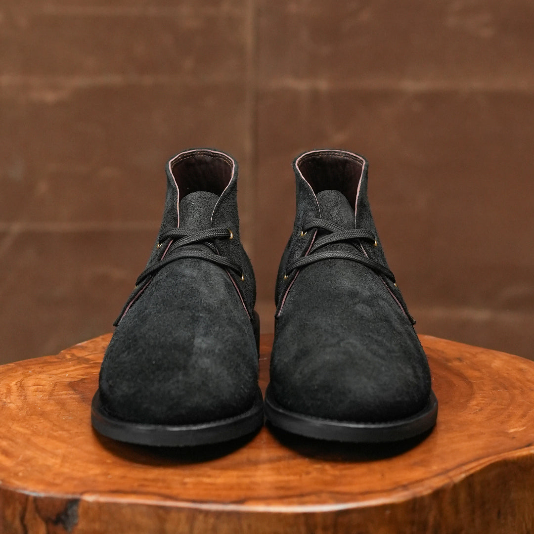 Hampton Desert Boot (Grizzly Black) Goodyear Welted