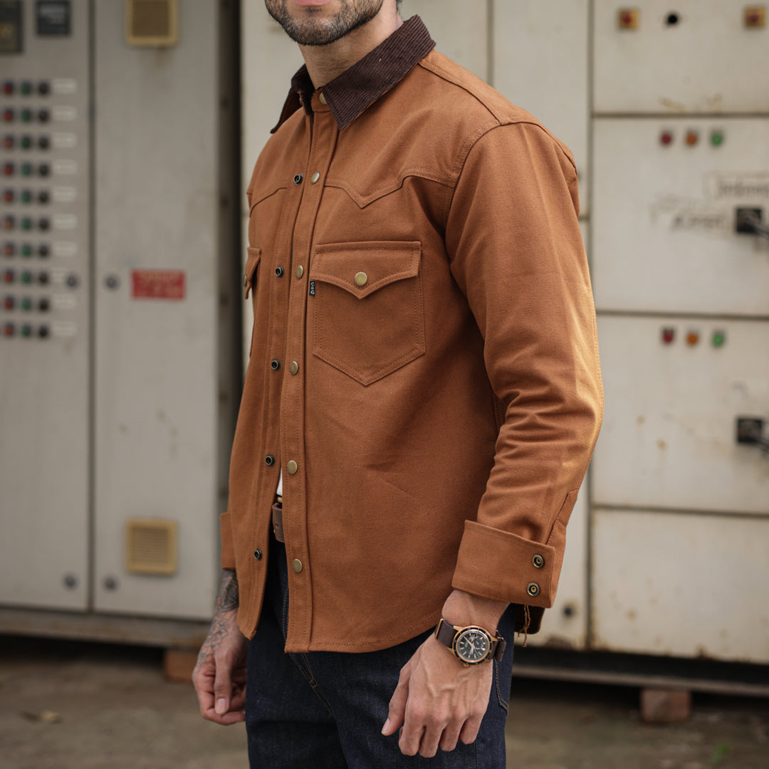 Western Over shirt Duck Canvas Fox Brown