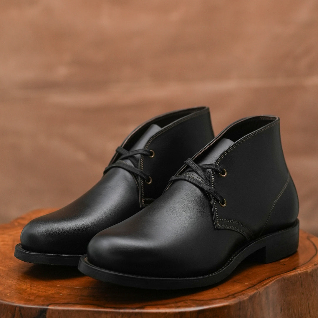 Hampton Desert Boot (Raven Black) Goodyear Welted