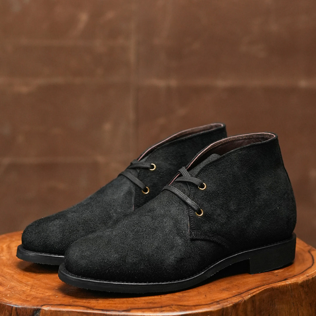 Hampton Desert Boot (Grizzly Black) Goodyear Welted