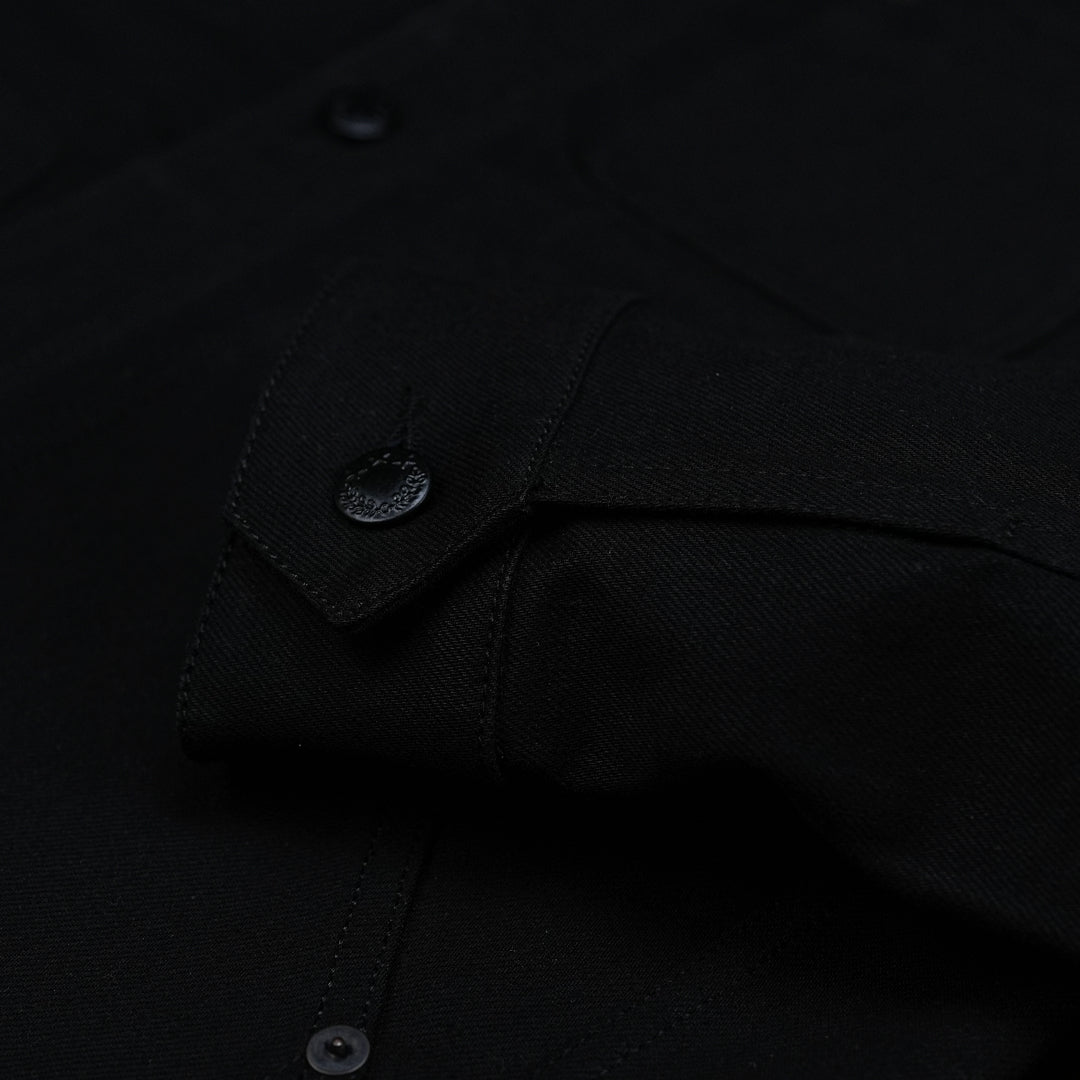 Chore Jacket Double Black 14 Oz Selvedge Denim