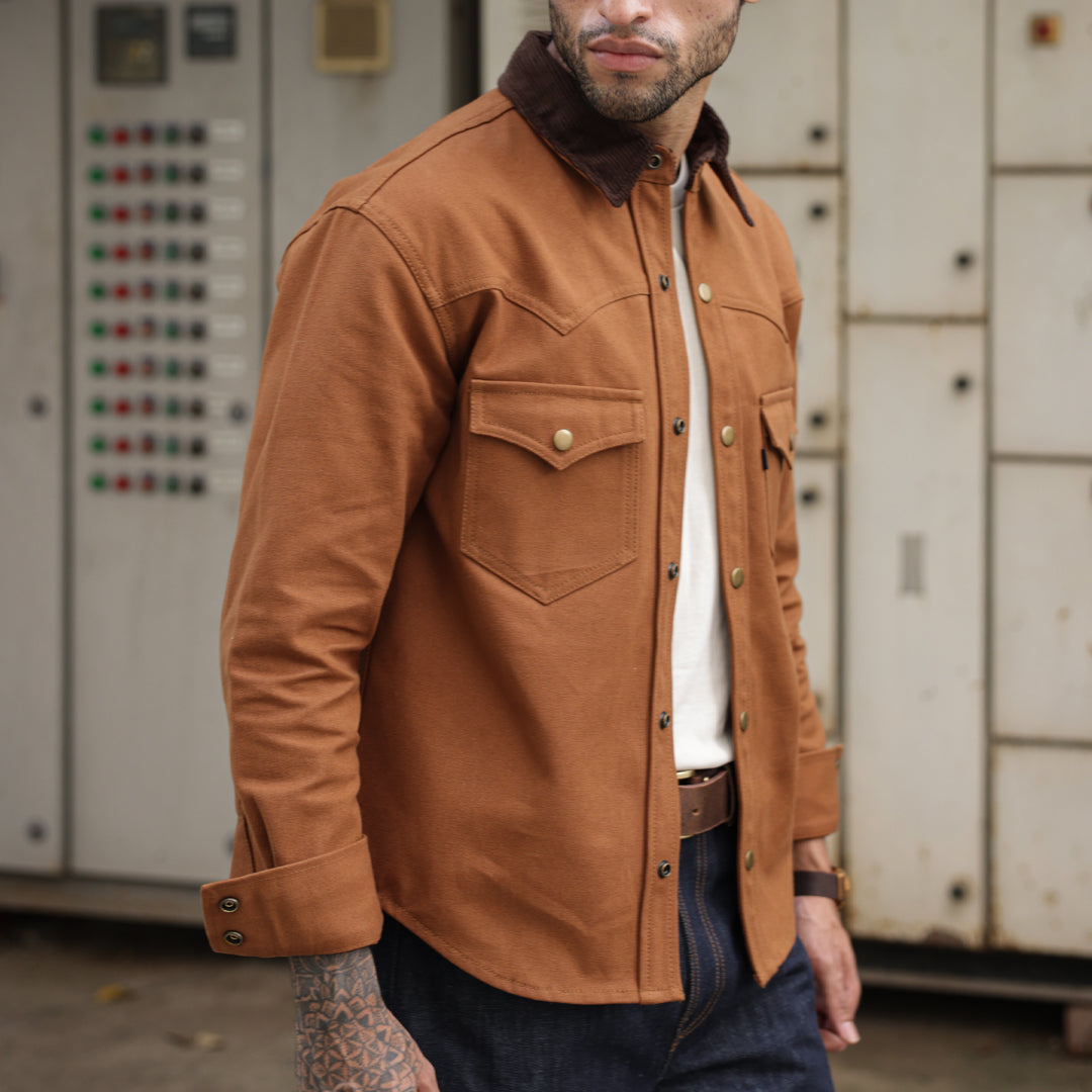Western Over shirt Duck Canvas Fox Brown