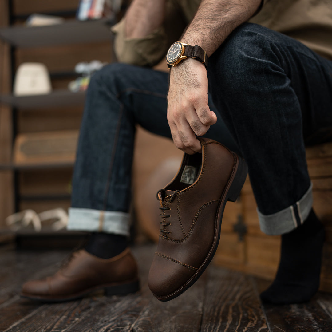 Duty Shoe (Vintage Brown) Goodyear Welted