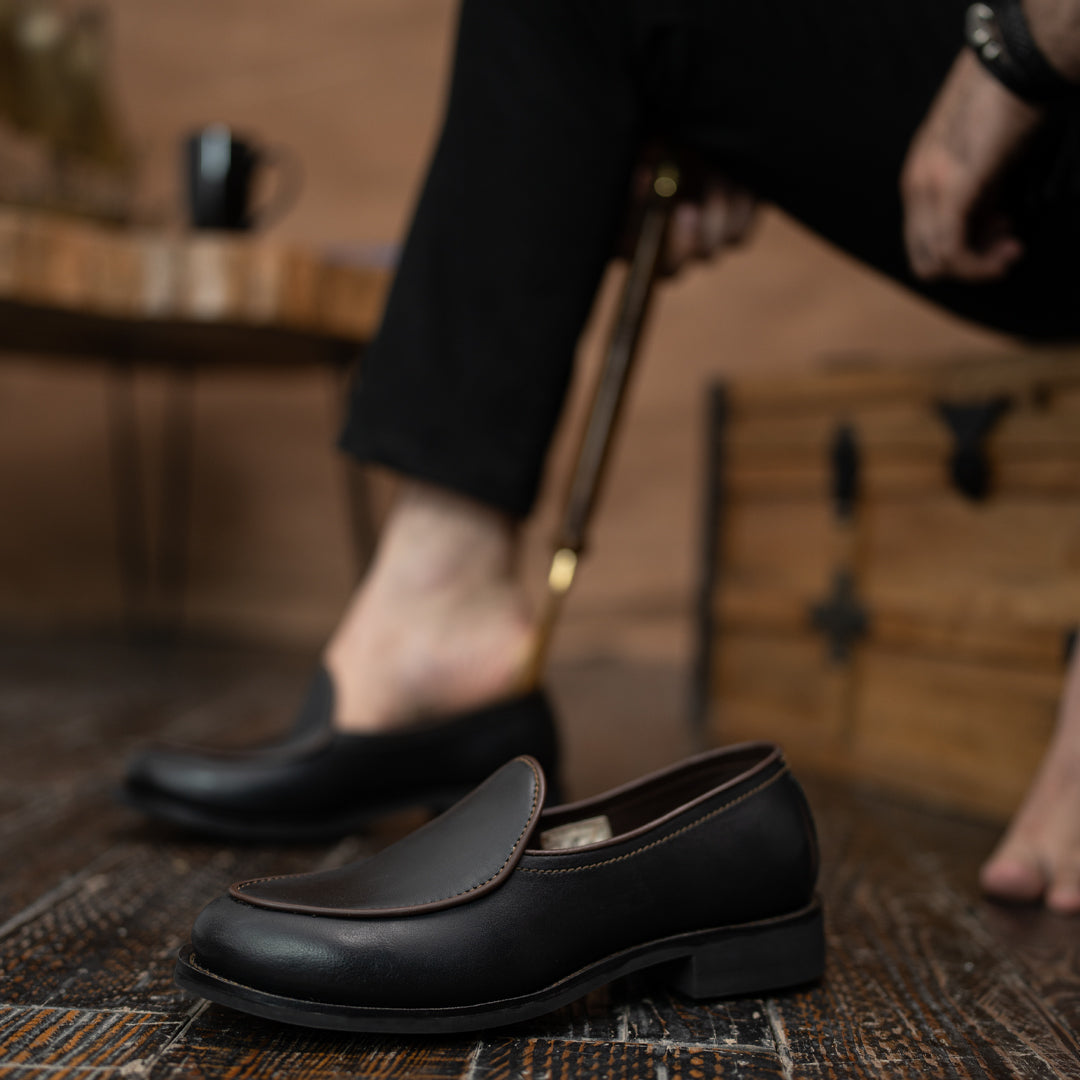 Belgian Loafers (Raven Black) Goodyear Welted